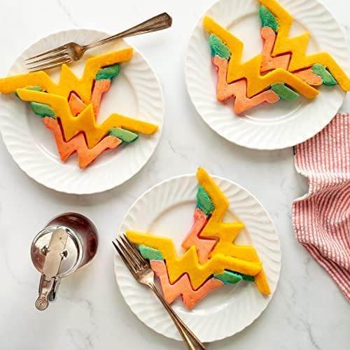 Whiskware Justice League Silicone Pancake Mold and Shaper, Breakfast Art, Dishwasher Safe, BPA and