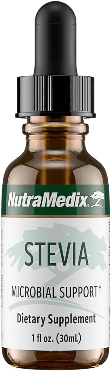 NutraMedix Stevia - Bioavailable Liquid Stevia Leaf Extract Drops for Microbial Support - Sugar