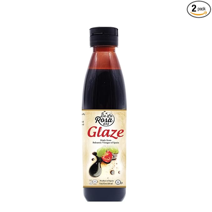 De La Rosa Balsamic Glaze, Vegan, KOSHER FOR PASSOVER, Non-GMO & Gluten Free, Great for Salad