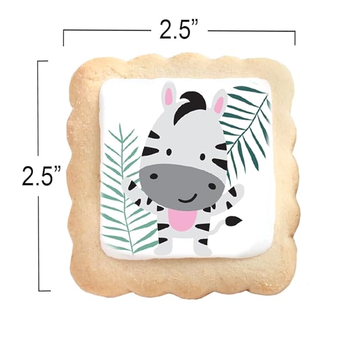 Safari Animal Cookies Theme Individually Wrapped themed Party Favors Baby Shower 24 Pack Bulk for