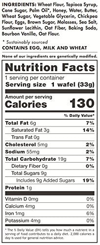 Rip Van Wafels Honey & Oats Stroopwafels - Healthy Snacks - Non GMO Snack - Keto Friendly - Office