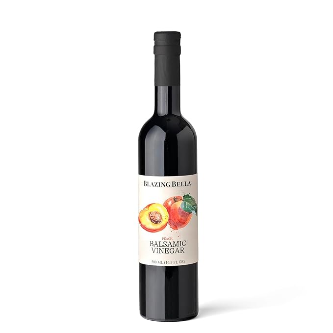 Blazing Bella Peach Balsamic Vinegar 16.9 Fl Oz