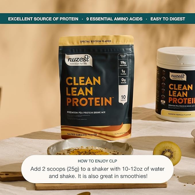 Nuzest - Pea Protein Powder - Clean Lean Protein, Premium Vegan Plant Based Protein Powder, Dairy