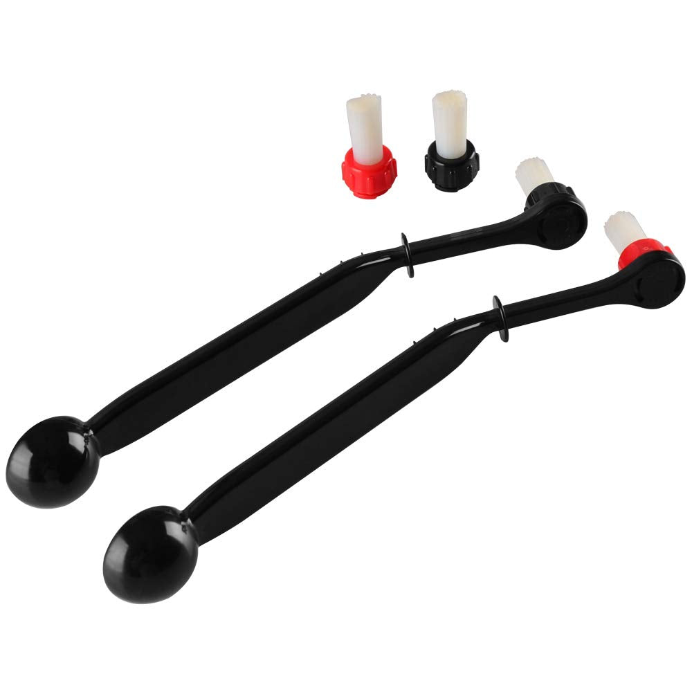 Espresso Machine Cleaning Brush Kit - CAFEMASY 2 Pieces Coffee Cleaning Brush with Spoon and 2