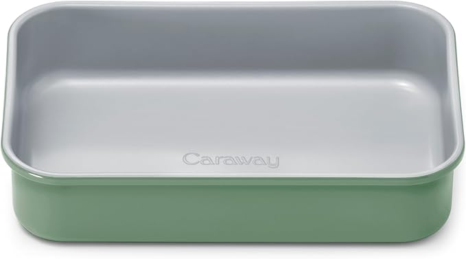 Caraway Nonstick 9??x 6.5??Small Rectangle Baking Pan ??Non-Toxic, PTFE & PFOA Free ??Aluminized