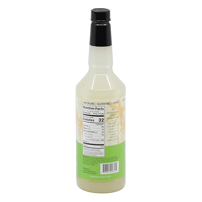 Top Hat Classic Agave Lime Margarita Mix - Handcrafted with Agave Nectar & Natural Lime Juice