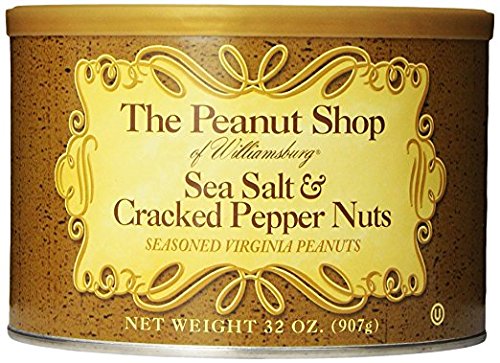 The Peanut Shop of Williamsburg Williamsburg Salted Virginia Peanuts, Salt and Pepper Peanuts with