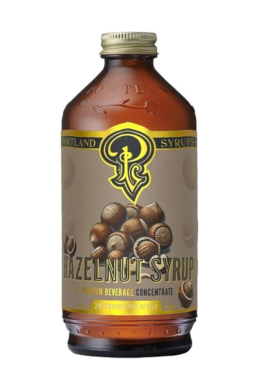 Portland Syrups Hazelnut Syrup – Flavoring for Coffee, Lattes, Cold Brew, Macchiatos, Cocktails