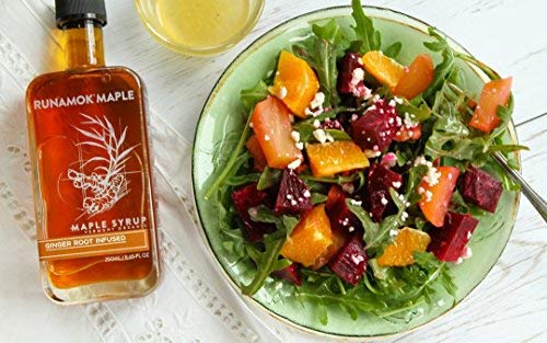 Runamok Ginger Root Infused Maple Syrup - Authentic & Real Vermont Maple Syrup | Gluten Free &