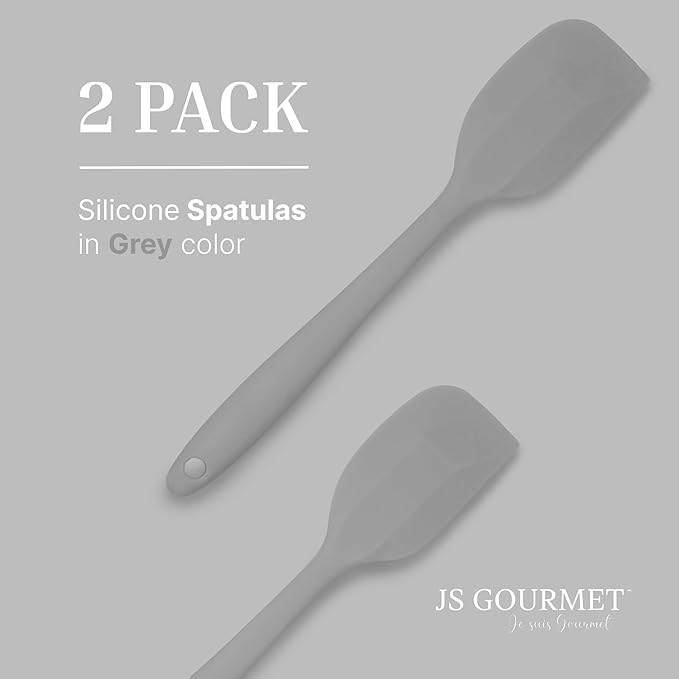 Silicone Spatula Set – 2-Piece Set of Rubber Spatulas for Non-Stick Cookware – Kitchen Tools and