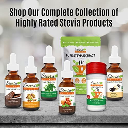 Stevia Select Raspberry Pure Stevia Extract - Zero Calorie Sweetener - All Natural Liquid Extract
