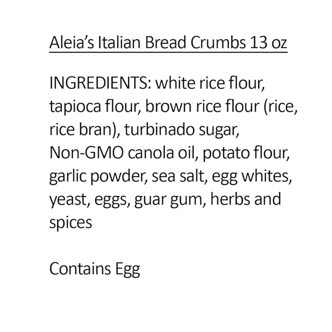 Aleia?셲 Gluten Free Coating & Breadcrumb Mix ??Assorted 2 Pack ??Includes Italian Bread Crumbs