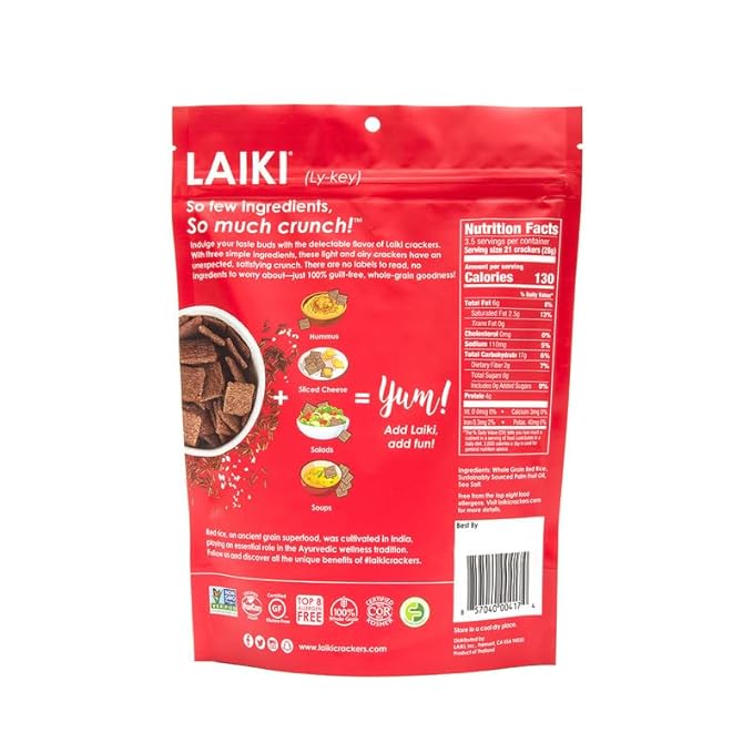 Rice Crackers - Gluten Free Snacks - Deliciously Light and Airy Crunch - Allergen-Friendly, Vegan