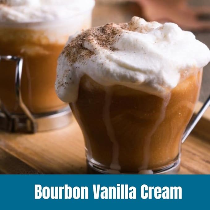 Door County Coffee Bourbon Vanilla Cream Flavored Ground - 10oz Bag - Medium Roast - 100% Specialty