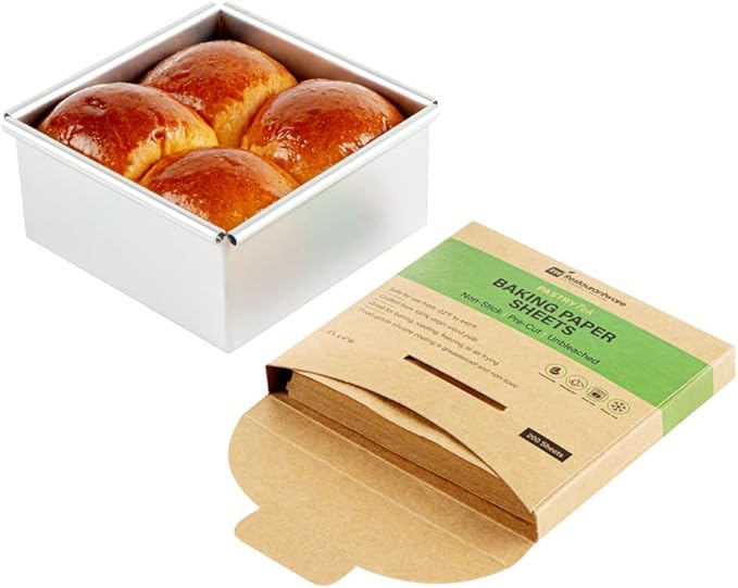 Restaurantware Pastry Tek 4 x 4 Inch Parchment Paper Sheets 200 Greaseproof Baking Sheets For Oven
