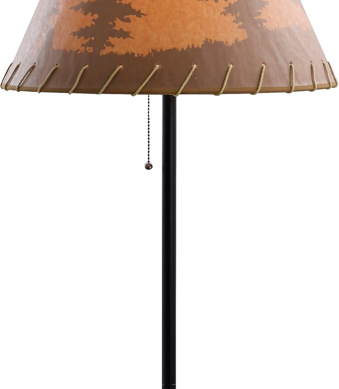 Catalina Lighting 19910-000 Rustic Cabin Lodge Floor Lamp, Standing Lamp, Living Room Light for