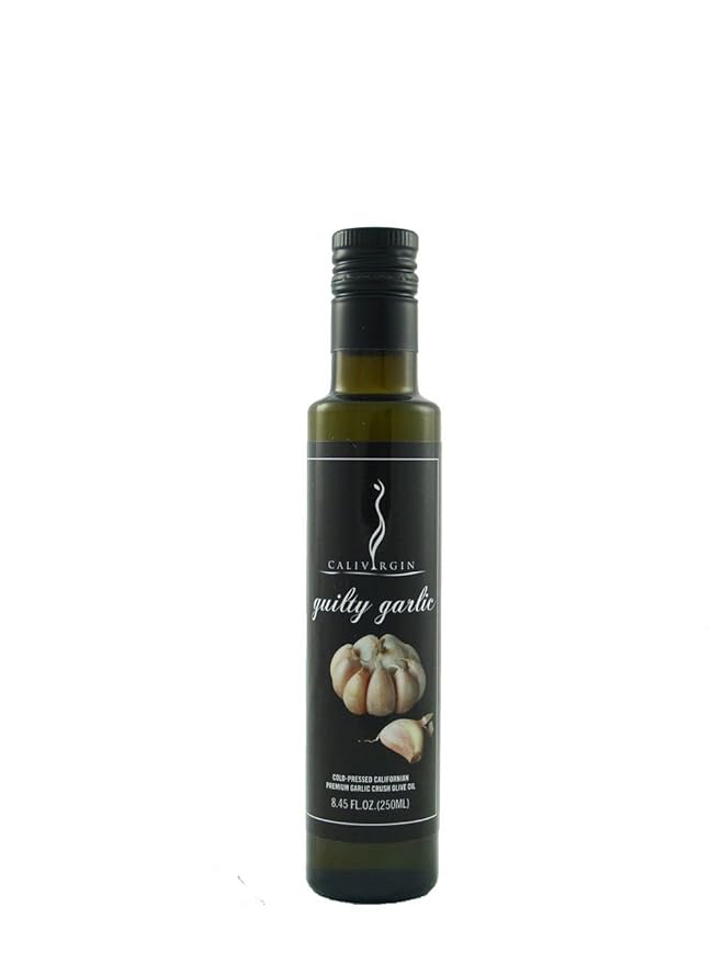 Calivirgin Garlic Olive Oil - Garlic Infused Extra Virgin Olive Oil - Cold Pressed Olive Oil