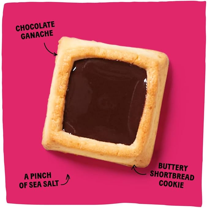 Michel et Augustin Cookies, Individually Wrapped Snacks, 3 Pack, Gourmet Dark Chocolate & Sea Salt