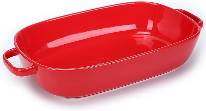 6 Quart Large Rectangular Baking Dish, 16x11 Inches Ceramic Baking Pan Casserole Dish for