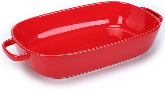 6 Quart Large Rectangular Baking Dish, 16x11 Inches Ceramic Baking Pan Casserole Dish for