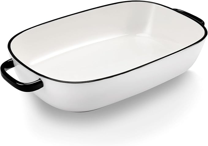 4.5 Quart Ceramic Baking Dish,Serving Bakeware for Casserole,Lasagna,Gratin,Broiling,Roasting,and