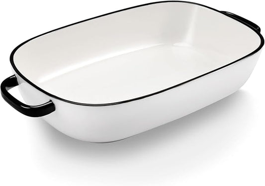 4.5 Quart Ceramic Baking Dish,Serving Bakeware for Casserole,Lasagna,Gratin,Broiling,Roasting,and