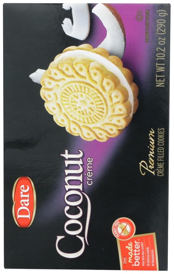 Dare Creme Cookies 10.2 ounce (pack of 2) (Coconut)