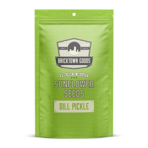 Bricktown Goods Dill Pickle Flavored Sunflower Seeds - Boldly Seasoned and Roasted In-Shell
