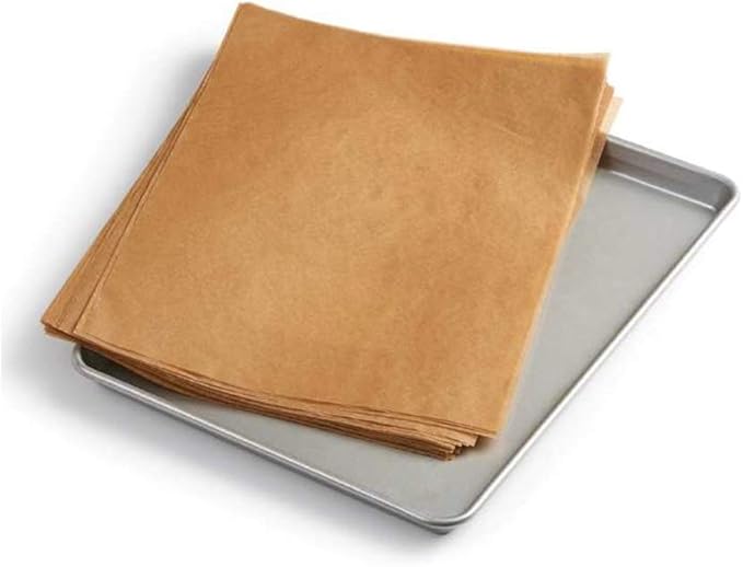 King Arthur, Pre-Cut Natural & Unbleached Baking Parchment Paper, Heavy Duty, Nonstick, Reusable