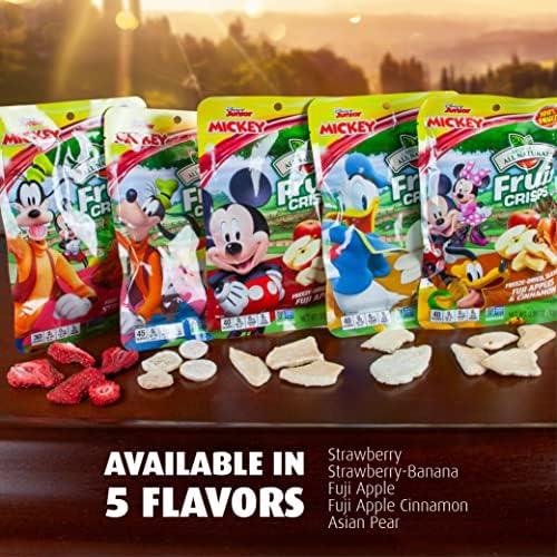 Brothers All Natural Disney Freeze Dried Fruit Crisps, Strawberry, 0.26 Oz (Pack of 12), Made with