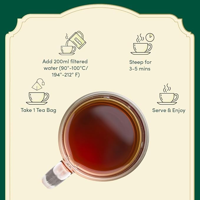 VAHDAM, Assorted Chai Tea Bags Sampler (5 Flavors, 20 Ecofriendly Pyramid Tea bags) I Gift Ideas