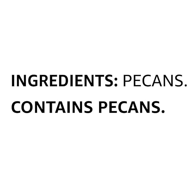 Amazon Brand - Happy Belly Pecan Halves, No Added Salt, 8 ounce (Pack of 1)