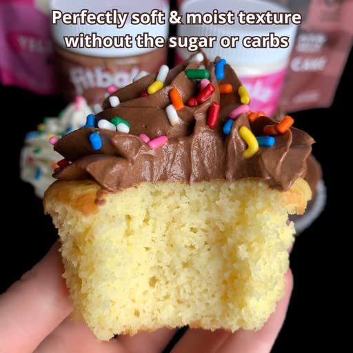 FitBake Yellow Cake Baking Mix | 2g Net Carbs Per Serving | Keto Friendly Low Carb Food | No Added