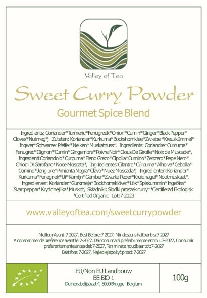 Sweet Curry Powder Indian Organic - Yellow Spice - Organic Yellow Curry Poweder Spice Curry Organic