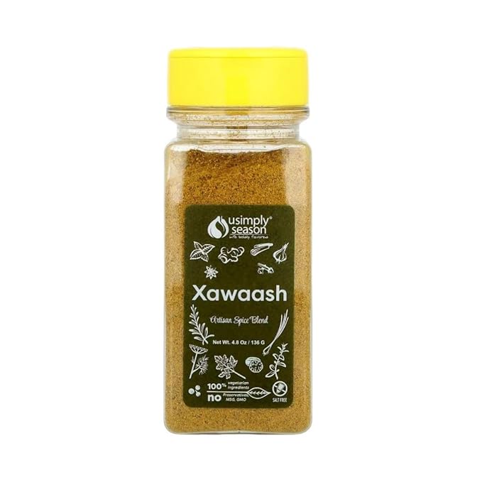 USimplySeason Xawaash Spice (4.8 oz) - East African Cuisine Inspired, Vibrant Blend, Perfect for