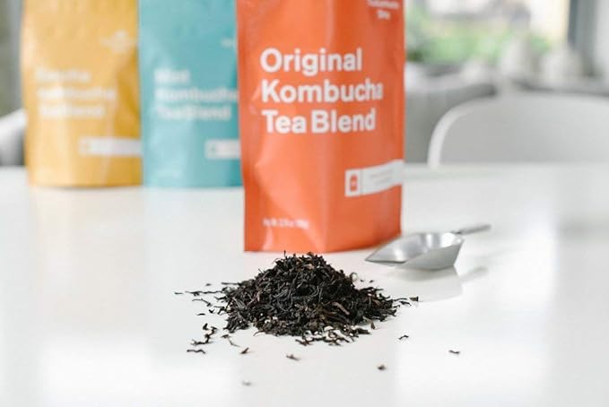 The Kombucha Shop - Original - Organic Black & Oolong Loose Leaf Tea Blend - Makes 5 Gallons of