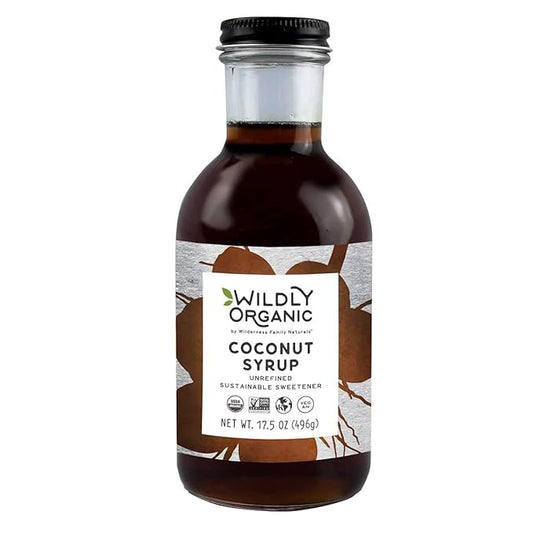 Wildly Organic Coconut Syrup 17.5 Oz - Organic Sweetener, Non-GMO, Kosher, Vegan, Buttery Caramel