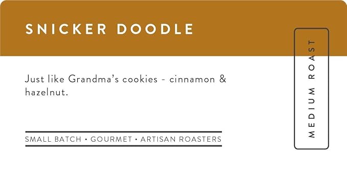 Sarasota Coffee Whole Bean Snickerdoodle Sugar Cookie | Medium Roast Gourmet Flavored Coffee Beans