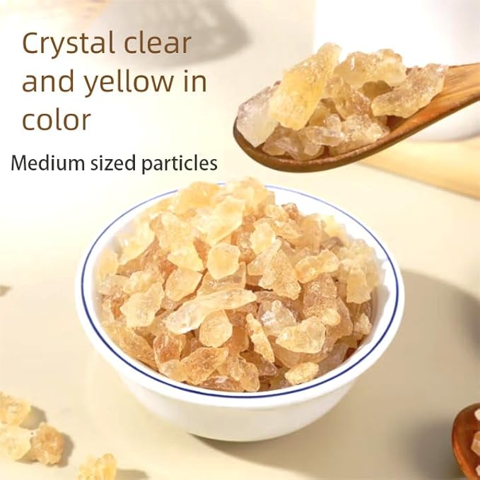 MOORCHOCO Yellow Rock Sugar for Pho, Medium-Sized (Medium sized particles 8.81oz)