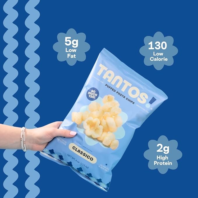 Tantos! Puffed Pasta Chips ??Healthy Pasta Snack by Top Chef Joe Sasto ??Plant-Based, Low Calorie