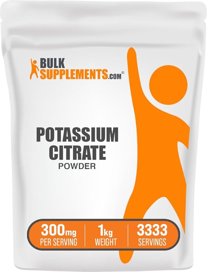 BulkSupplements.com Potassium Citrate Powder - for Hydration Support, Mineral Supplement, Potassium