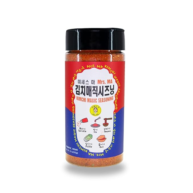Mrs.MA Korean Kimchi Magic Powder Seasoning Mix 3.5 oz (100g) 1EA - Savory and Spicy Chili Powder