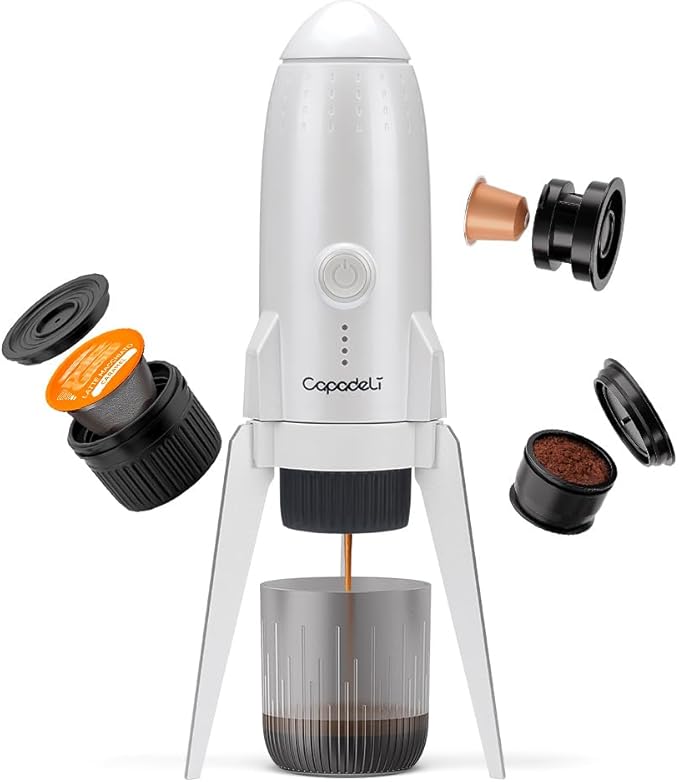 3 in 1 Portable Espresso Machine On the Go, Self-Heating Electric Espresso Maker, 19 Bar Mini