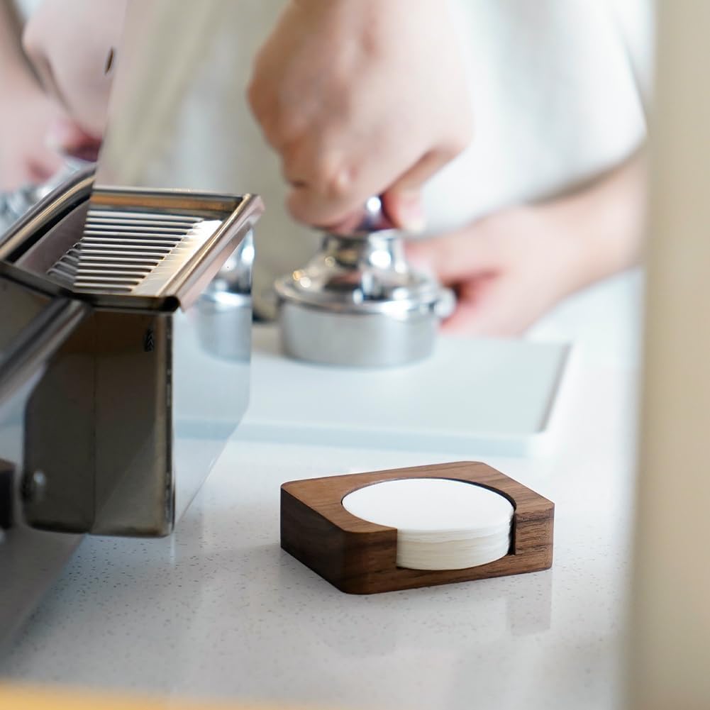 watchget Espresso Paper Filter Holder Coffee Filter Storage Container Coffee Filter Dispenser