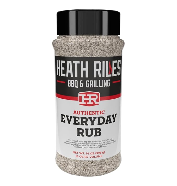 Heath Riles BBQ Rub - Everday All-Purpose Seasoning, Champion Pitmaster Recipe, Legendary Rubs For