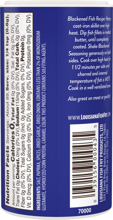 Louisiana Cajun Blackened Seasoning (2.5 oz Shakers) 2 Pack