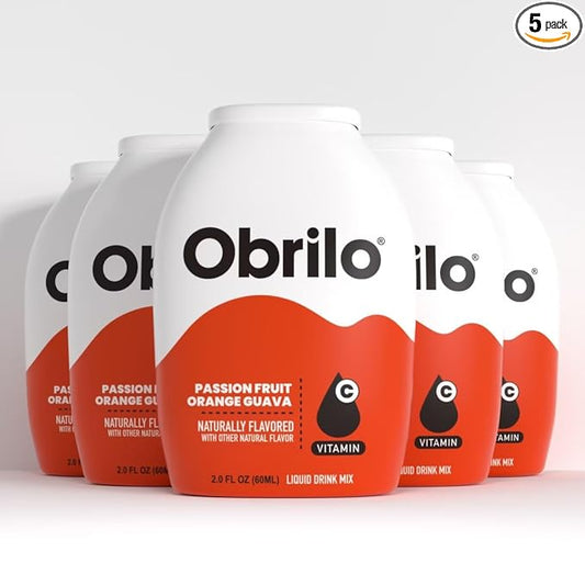 Obrilo Water Enhancer Liquid Flavoring Drops - ZERO Sugar/Calorie, Dye Free, Naturally Flavored