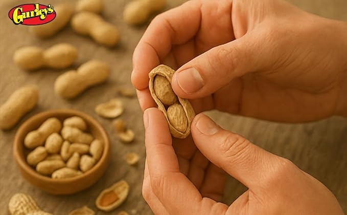 Gurley's Premium Peanuts In-Shell, Fire Roasted & Salted In Shell Peanut, Bulk Party Pack, 10 lb