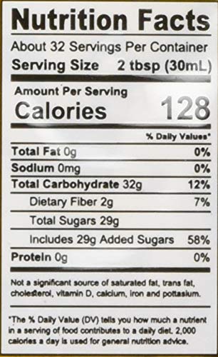 Sweet Nature, Blue Agave Nectar Sweetener Organic Non GMO Low Glycemic 46 OZ,