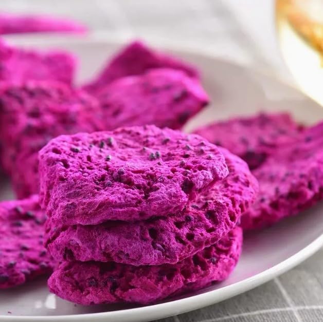 Healthy Freeze Dried Wild Red Dragon Fruit Candy 2-Oz No Sugar Added Gluten Free Non GMO Kosher